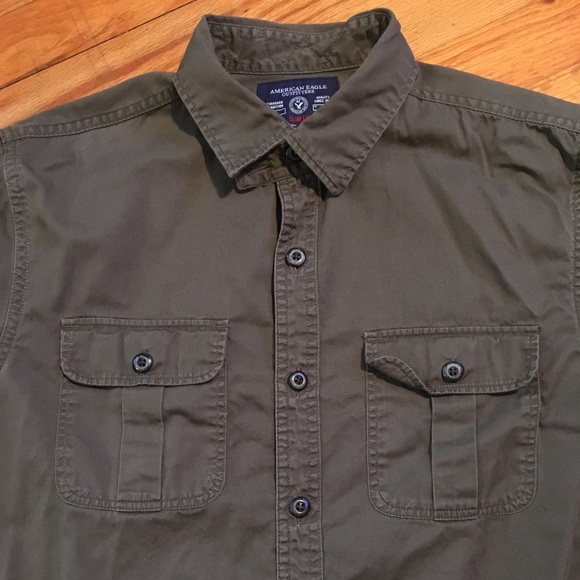 american eagle slim fit shirt